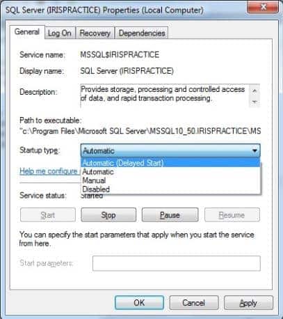 12003 Delayed start | IAS-12003 - SQL Server does not exist or access is denied