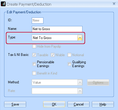 IBPN2G3 | How do I process pay on a net to gross basis?