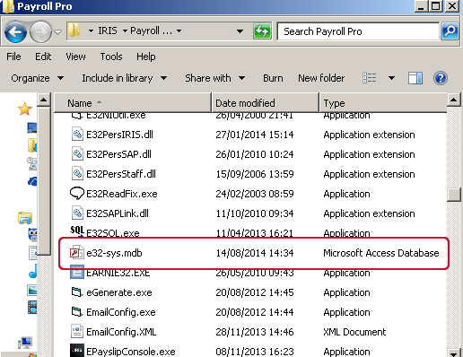 IPP30245 2 | Error 3024 - Couldn't find file E32-SYS.MDB