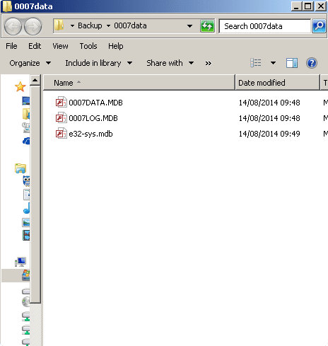 IPP30248 | Error 3024 - Couldn't find file E32-SYS.MDB