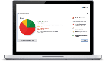 IRIS Elements AML software dashboard