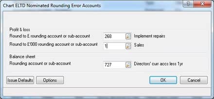 KB12192c | How do I change the default rounding account?