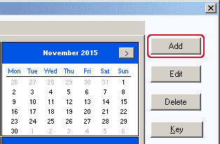 Adding an absence to the calendar