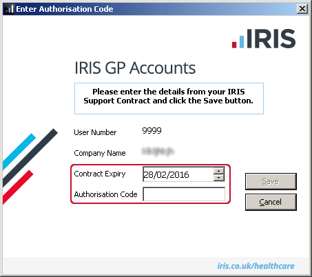 GPA HlpAbtlc 3 | How to Enter New Authorisation Code - IRIS GP Accounts