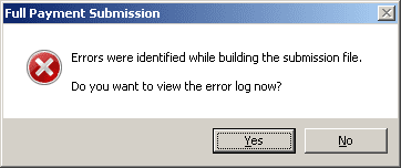 IPP InvChFPS 3 | FPS Error - Errors were identified while building the submission file