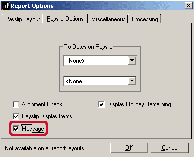 IPPPayNar1 | How to include narrative, note or messages on payslips