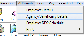 PMAtt3 | How to create an agency for an attachment of earnings?