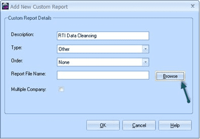 custom rpt add new 3 | Installing Custom Reports IRIS Payroll Business