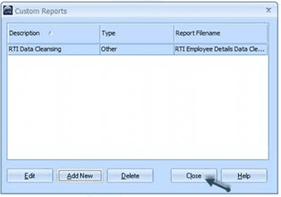 custom rpt add new 7 | Installing Custom Reports IRIS Payroll Business