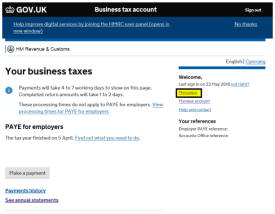 resizedimage550428 MUL HMRCMess 1 | Getting HMRC Messages delivered to your software