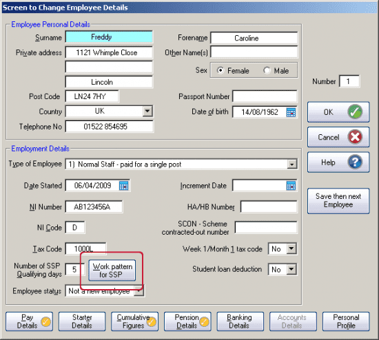 GP Payroll Employee Details