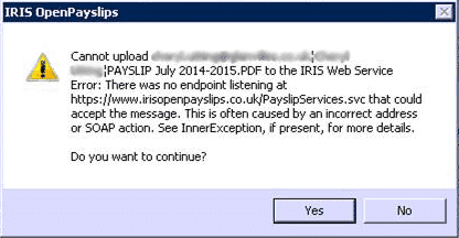 https://www.iris.co.uk/assets/Uploads/SME-Support/Support-Images/Non-Product-Images/OP-SOAP-1.png" alt="Cannot upload to IRIS web service. Error: There was no endpoint listening at https://www.irisopenenrol.co.uk/payslipservices.svc that could accept the message. This is often caused by an incorrect address or SOAP action. See InnerException, if present, for more details