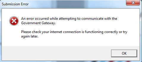 an error occurred while attempting to communicate with the government gateway please check your internet connection is functioning correctly or try again later internet settings internet options internet security
