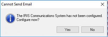 cannot send email 1 | Cannot Send Email from IRIS Accountancy suite
