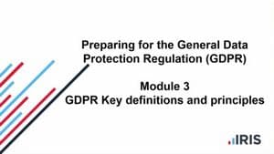 gdpr3 | Introduction to GDPR for Accountants - Videos