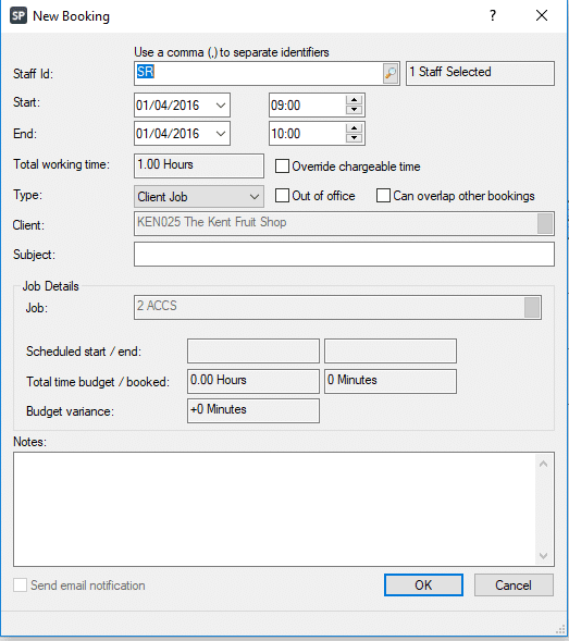 image 10 | How to add a Job Booking on Staff Planning