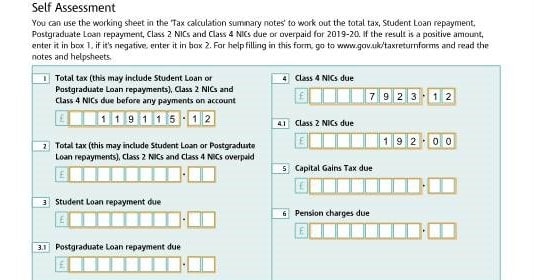 TC 1 1 | ShareFisherman NIC Class 2 calculation input figure different to Tax computation and SA110