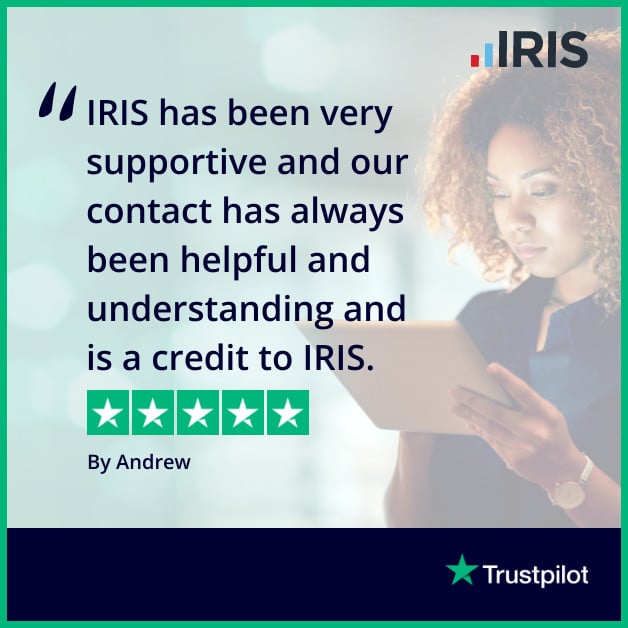 Trustpilot Account Manager Andrew | IRIS Practice Engine