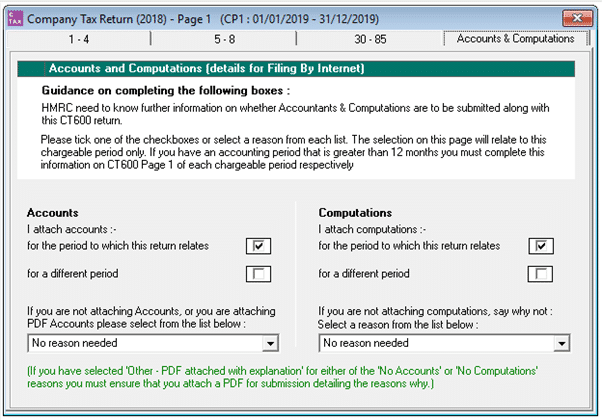 image 17 | Extended period return in Corporation Tax