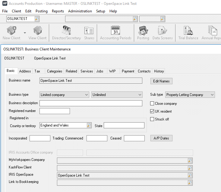 image 80 | OS-105 : Managing the OpenSpace link for existing clients in Accountancy Suite