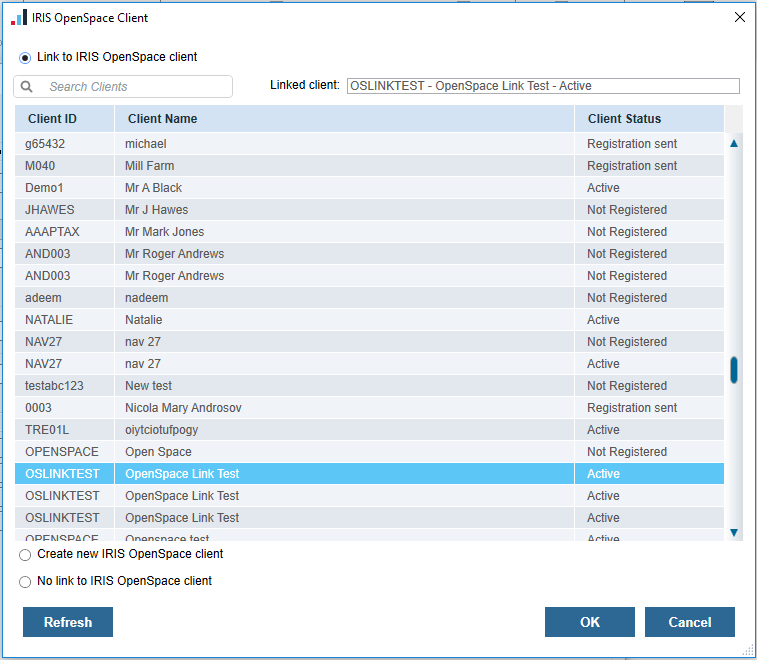 image 81 | OS-105 : Managing the OpenSpace link for existing clients in Accountancy Suite