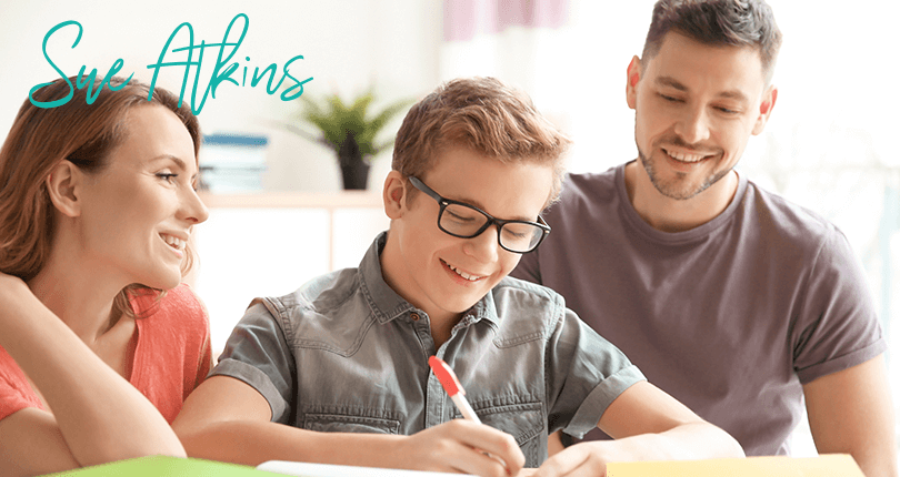 Parent helping with homework 810 x 430 Blog Popup | The transition from primary to secondary school - supporting children