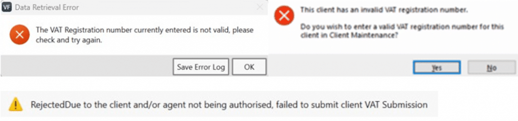 image 32 | VAT Filer - Internal Server Error or Date periods vanish or Agent/Client not authorised or VAT registration number not valid or Invalid VRN