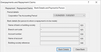 image 9 | Business Tax: Enter Bank details and Sort code