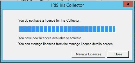 iriscollector | You do not have a licence for IRIS Collector