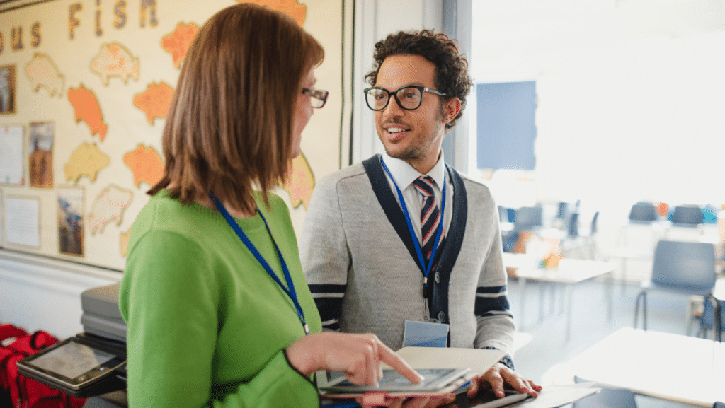 teachers in a staff room