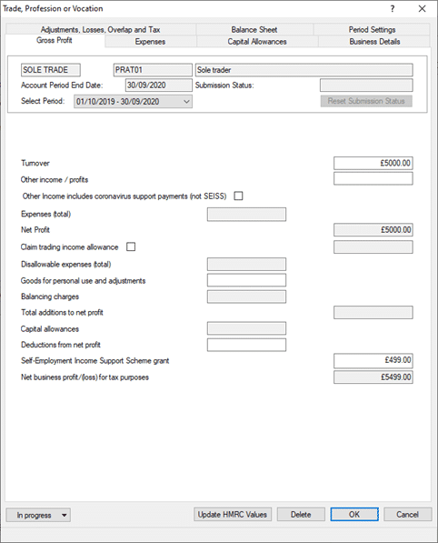 image 8 | Personal Tax: Retrieve Sole Trader Covid SEISS data from HMRC