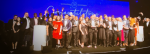 IRIS customers celebrating at the awards