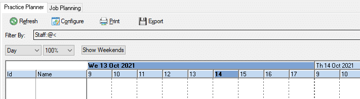 Staff Planning Defect | IRIS 21.3.0 - Staff Planning Filter Displays Random Characters