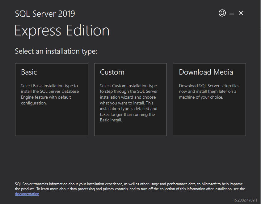 image 1 | Installing SQL Server Express