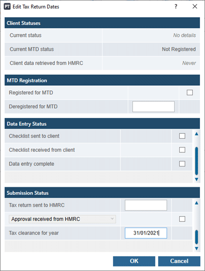 image | Personal Tax: Lock down Tax year OR 'This years tax matters have already been cleared up for this client'