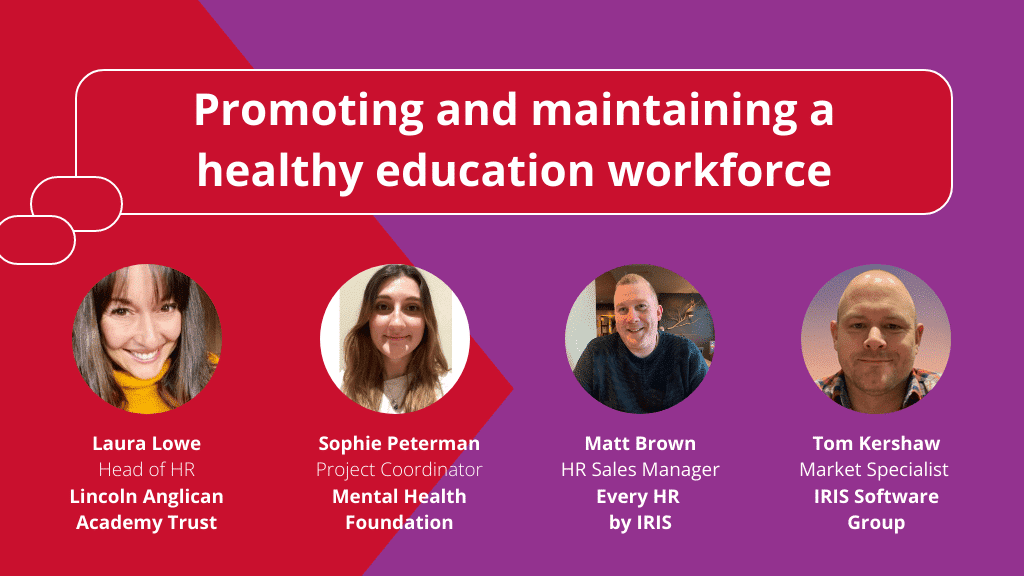 Healthy Education Workforce webinar webpage 1 | Promoting and Maintaining a Healthy Education Workforce