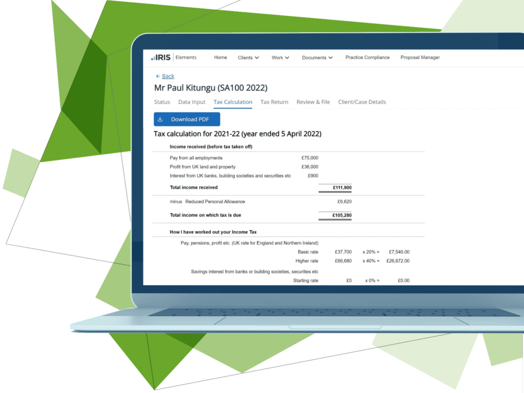 IRIS Elements tax accounts taxfiler header cropped | IRIS Elements Tax and Accounts