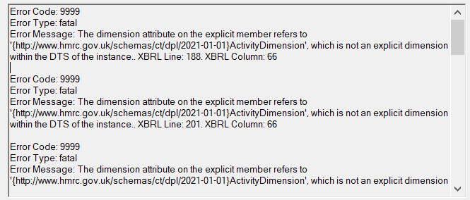 Companies house submission error | Error 9999, Error type: Fatal Charity submission to Companies House