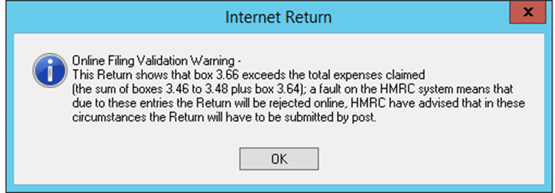 image 30 | Business Tax- Return shows box 3.66 exceeds the total expenses claimed. Sum of 3.46, 3.48 plus 3.64