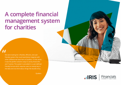 charity financial management brochure cover