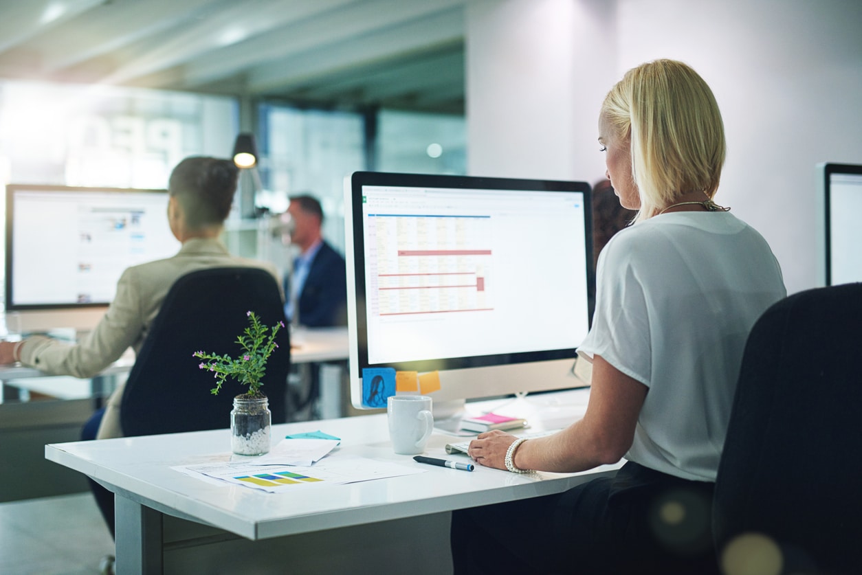 Staff in a bureau using payroll bureau software
