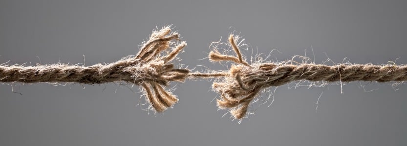 frayed rope about to break.jpg s1024x1024wisk20crMBRKDvV gjEQuWF6PjvI7O4GXot RakzWHD9gQHUAQ | Staff wellbeing: five tips for tackling busy season stress