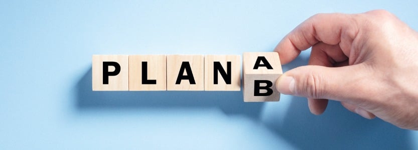 change the wooden cube block word from plan a to plan | Time to rethink workforce planning