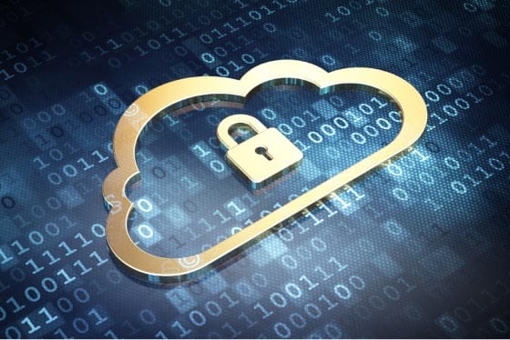 secure cloud hosting image - lock in a cloud