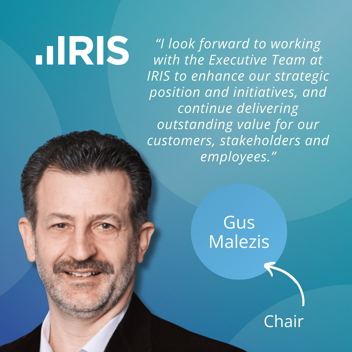 IRIS Software Group Appoints Gus Malezis non-executive Chairman