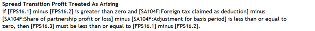 image 4 | Personal Tax- Period Reform 2024: Spread Transition profit treated as arising FPS16.1 and 3001 8625 FPS16.1