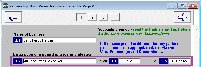 BPR PTR 2 trades Screenshot 3 | KBA-3851 PTP TR - Partnership entries for Basis Period Reform with two sets of accounts