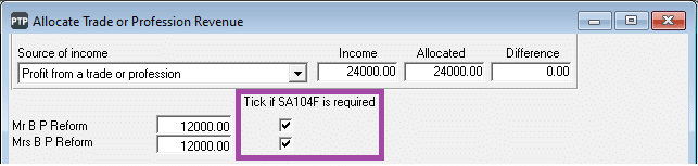 BPR PTR 2 trades Screenshot 4 1 | KBA-3851 PTP TR - Partnership entries for Basis Period Reform with two sets of accounts