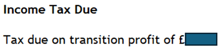 image 3 | Personal Tax- Period Reform: Transitional Profits Calculating not at the expected 20% tax rate, why?