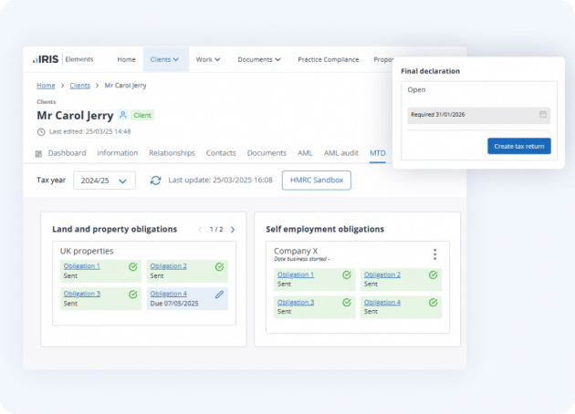 IRIS Elements | Making Tax Digital Software